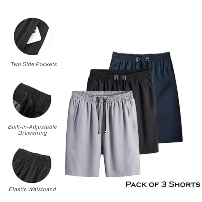 Lycra Shorts Men (Pack of 4) - Size = S